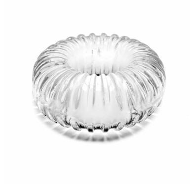 Pierścień erekcyjny - Perfect Fit Ribbed Ring Clear